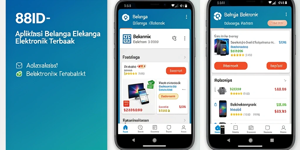 Tampilan antarmuka 88ID yang nyaman digunakan untuk belanja elektronik.