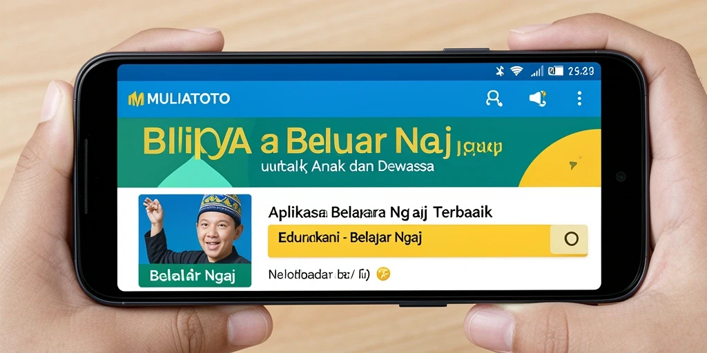 Tampilan antarmuka aplikasi MULIATOTO yang intuitif dan mudah digunakan.