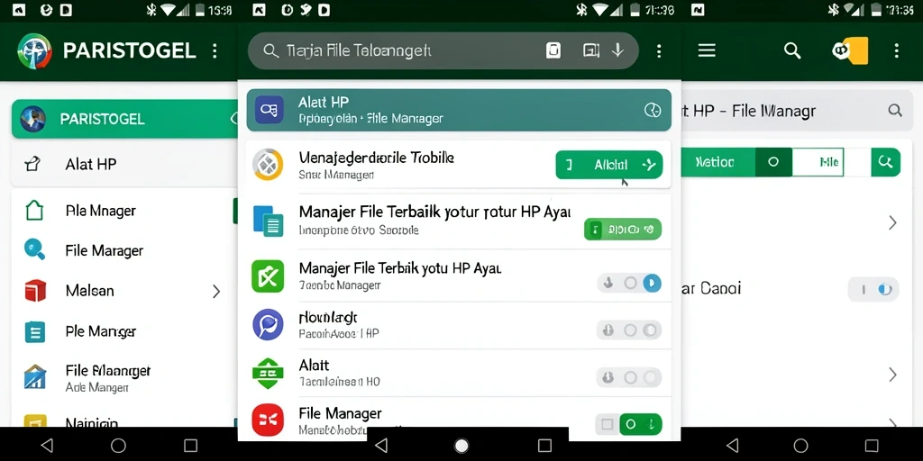Tampilan antarmuka PARISTOGEL yang mudah digunakan untuk manajemen file.