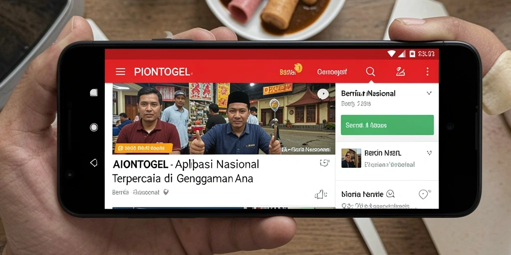 Antarmuka PIONTOGEL menampilkan berita nasional terkini dan terpercaya.