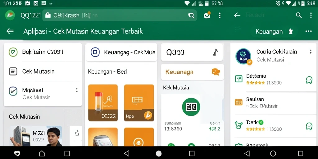 Tampilan antarmuka aplikasi Cek Mutasi QQ1221 yang intuitif.