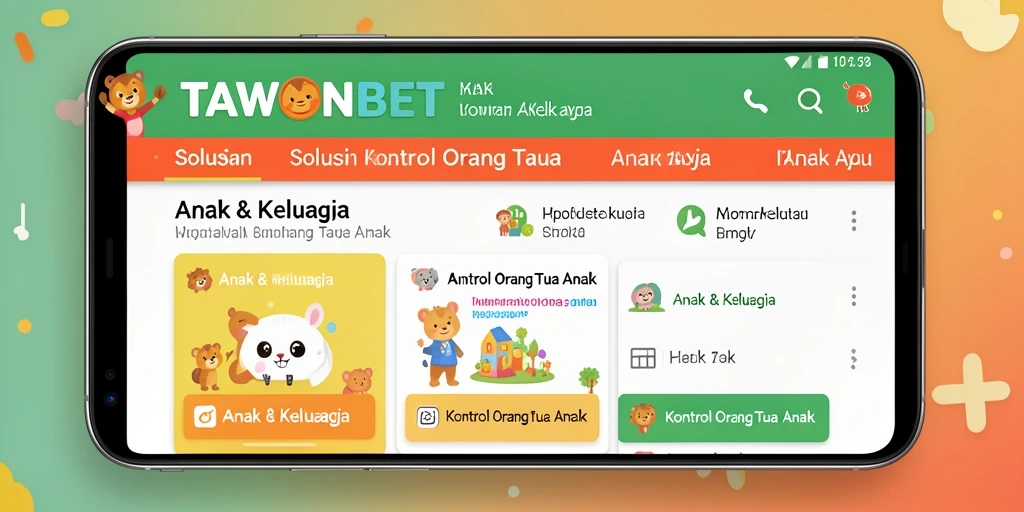 Antarmuka TAWONBET menampilkan fitur kontrol orang tua yang intuitif.